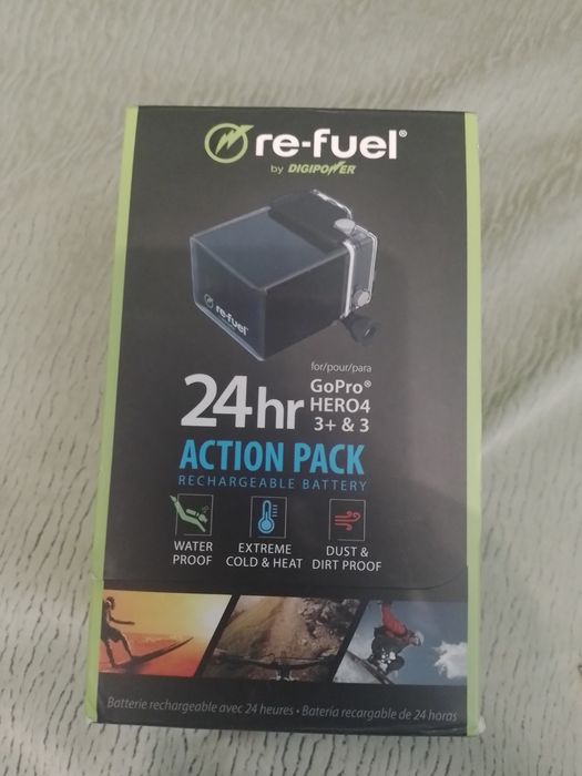 Re-fuel 24hr GoPro Hero4, 3+, &3 аккумулятор