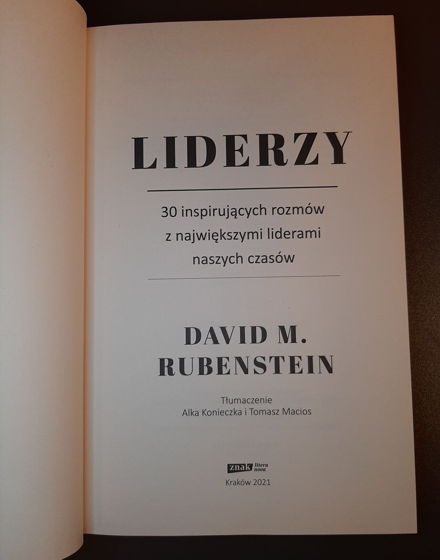 Liderzy. David M. Rubenstein