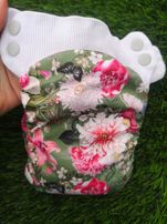 Joopi aio m pieluszka pielucha wielorazowa pampers kwiatki