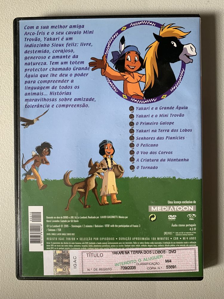 [DVD] Yakari na Terra dos Lobos