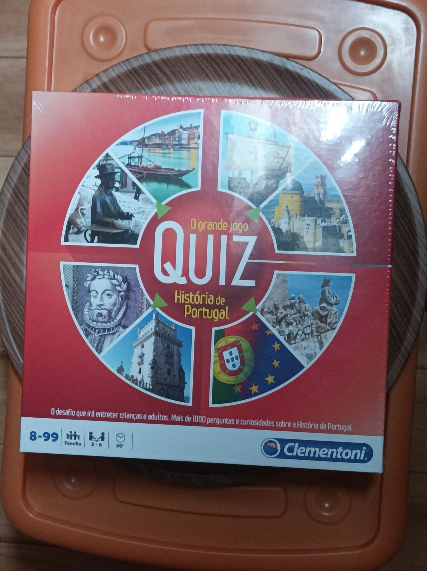 Jogo de tabuleiro "O grande jogo Quiz História de Portugal"