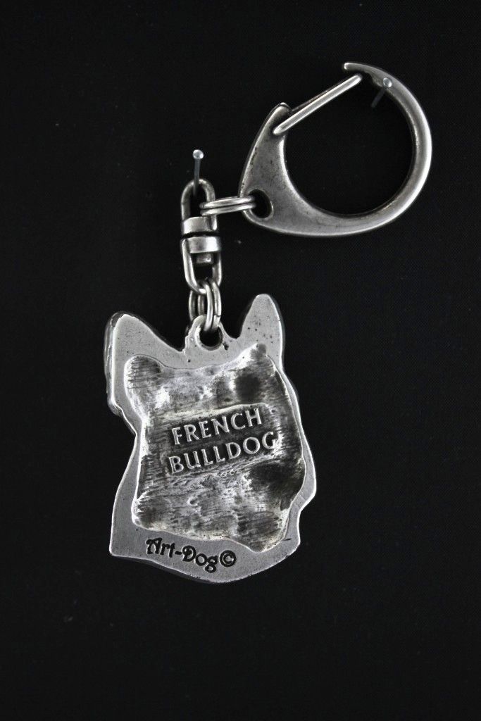 Buldog francuski II brelok posrebrzany Art-Dog