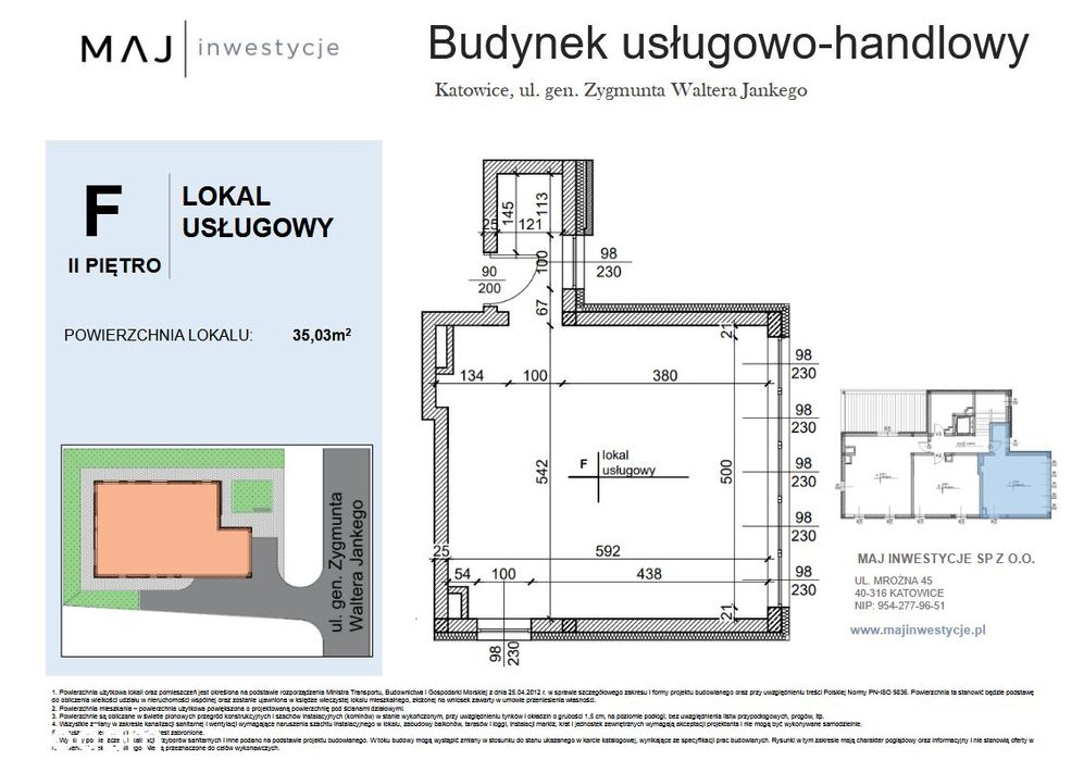 Atrakcyjne lokale do wynajęcia Katowice Jankiego48