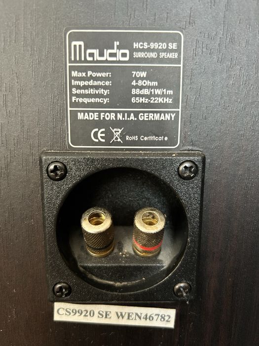 Zestaw kina domowego ONKYO HT-R548, głośniki MAudio HCS-9920 SE
