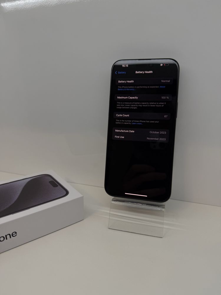 Вживаний Apple iPhone 15 Pro Max 512Gb. ( Black Titanium )