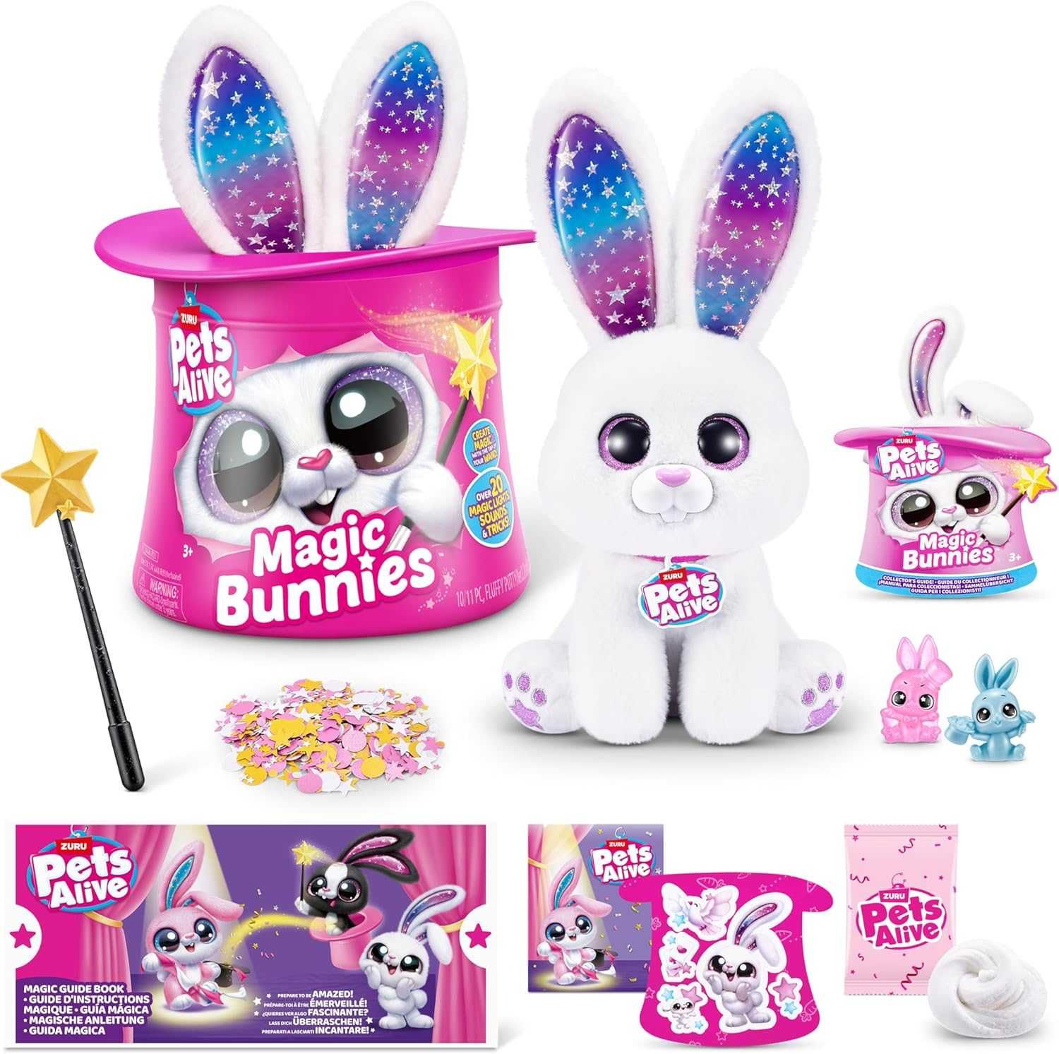 Pets Alive Magic Bunnies Pearl Кролик-чарівник Білий