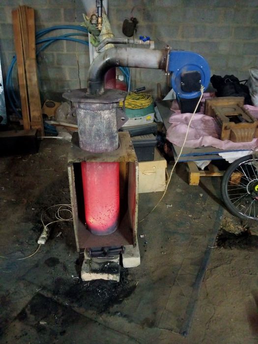 Печь на отработке для СТО или гаража