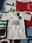 Koszulka Manchester United – wyjazdowa 2006/2007, biała z czarnym AIG