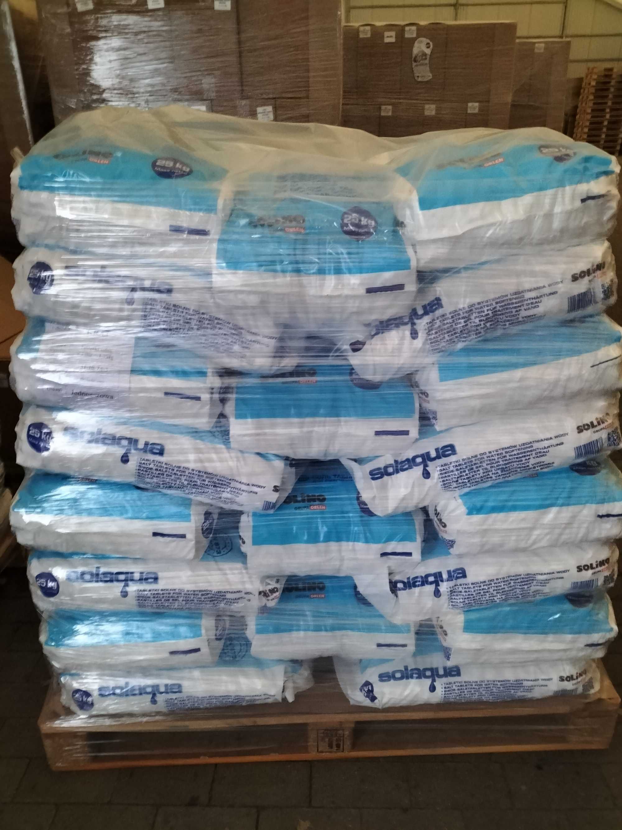 Tabletki solne do zmiękczania wody 1000kg Orlen sól w tabletkach