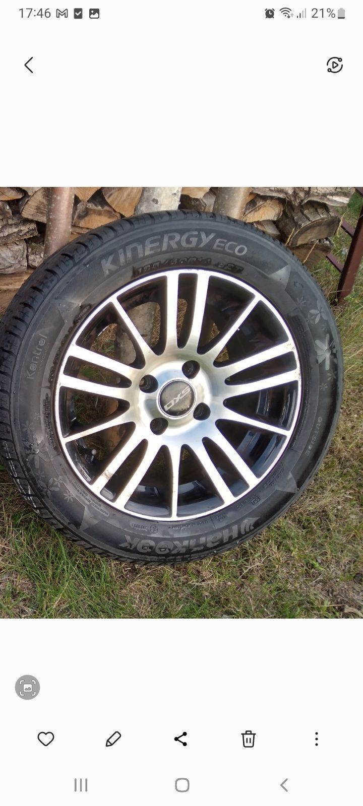 Alufelgi  z oponami 185/60R 14 4×100