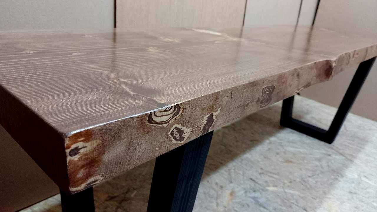 stolik kawowy 150cm ława stół drewniany z drewna loft R02