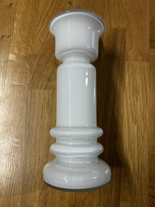 Wazon Świecznik HS Tarnowiec. proj. Słuczan Orkusz. Szkło PRL