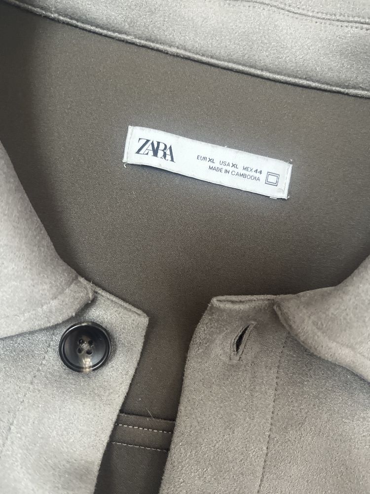 Мужская серая рубашка Zara