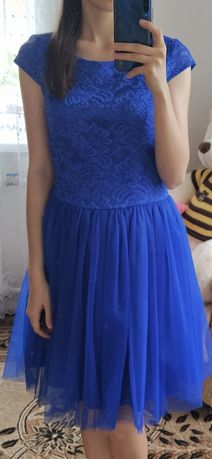 Святкова сукня синього кольору     .
