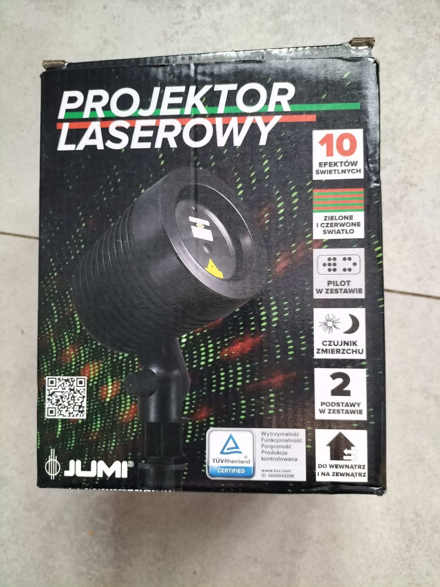 Projektor laserowy 10 efektów świetlnych