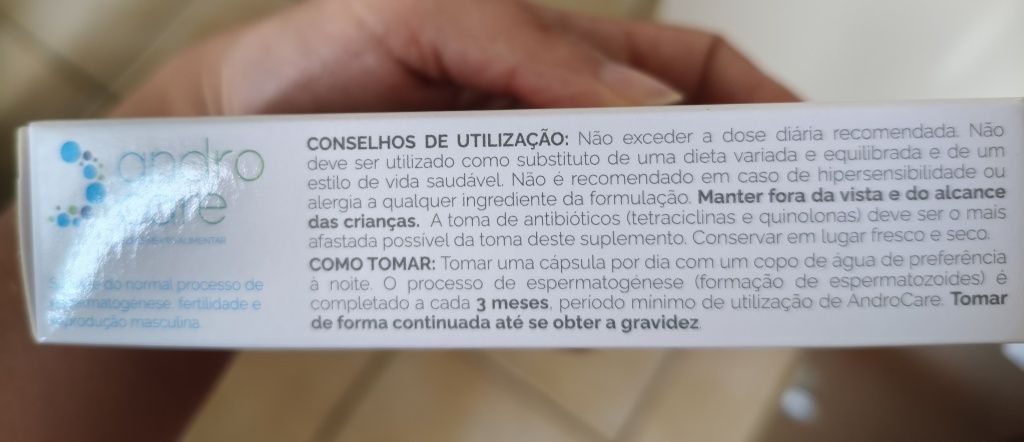 Suplemento alimentar androcare