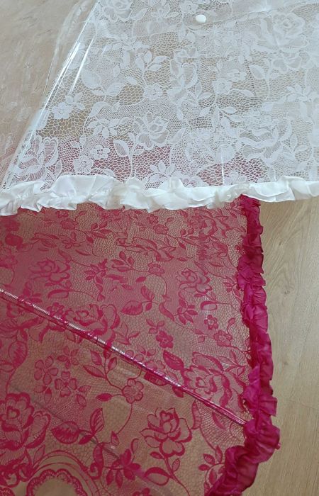 Зонт с оборками для фотосессий, мереживна парасолька