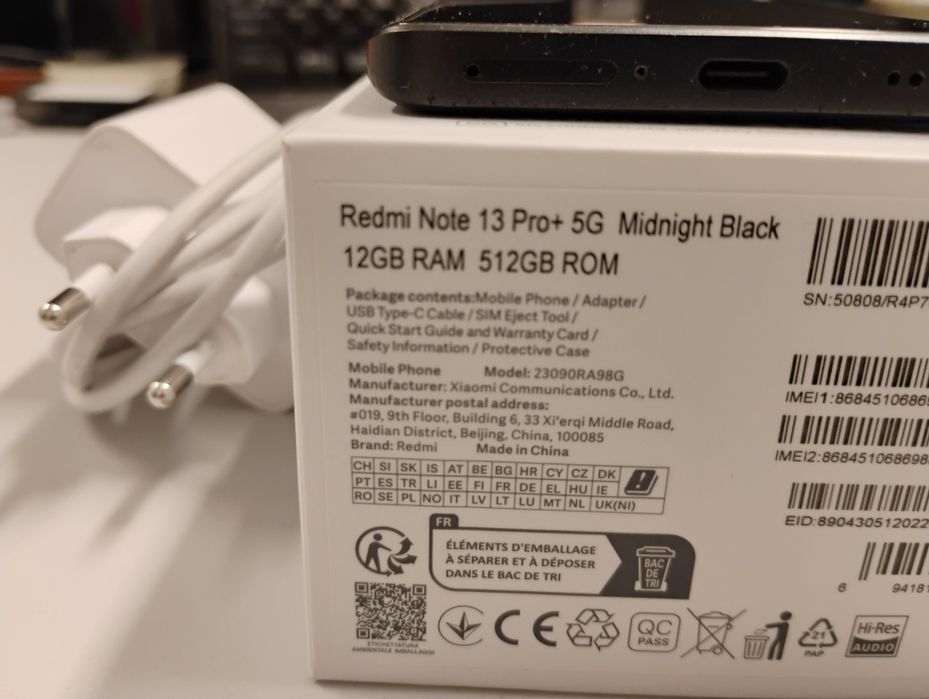 Xiaomi Redmi Note 13 Pro Plus 5G 12/512 GB Midnight Black