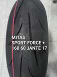 Pneu novo mota 160/60/17 mitas sport force +