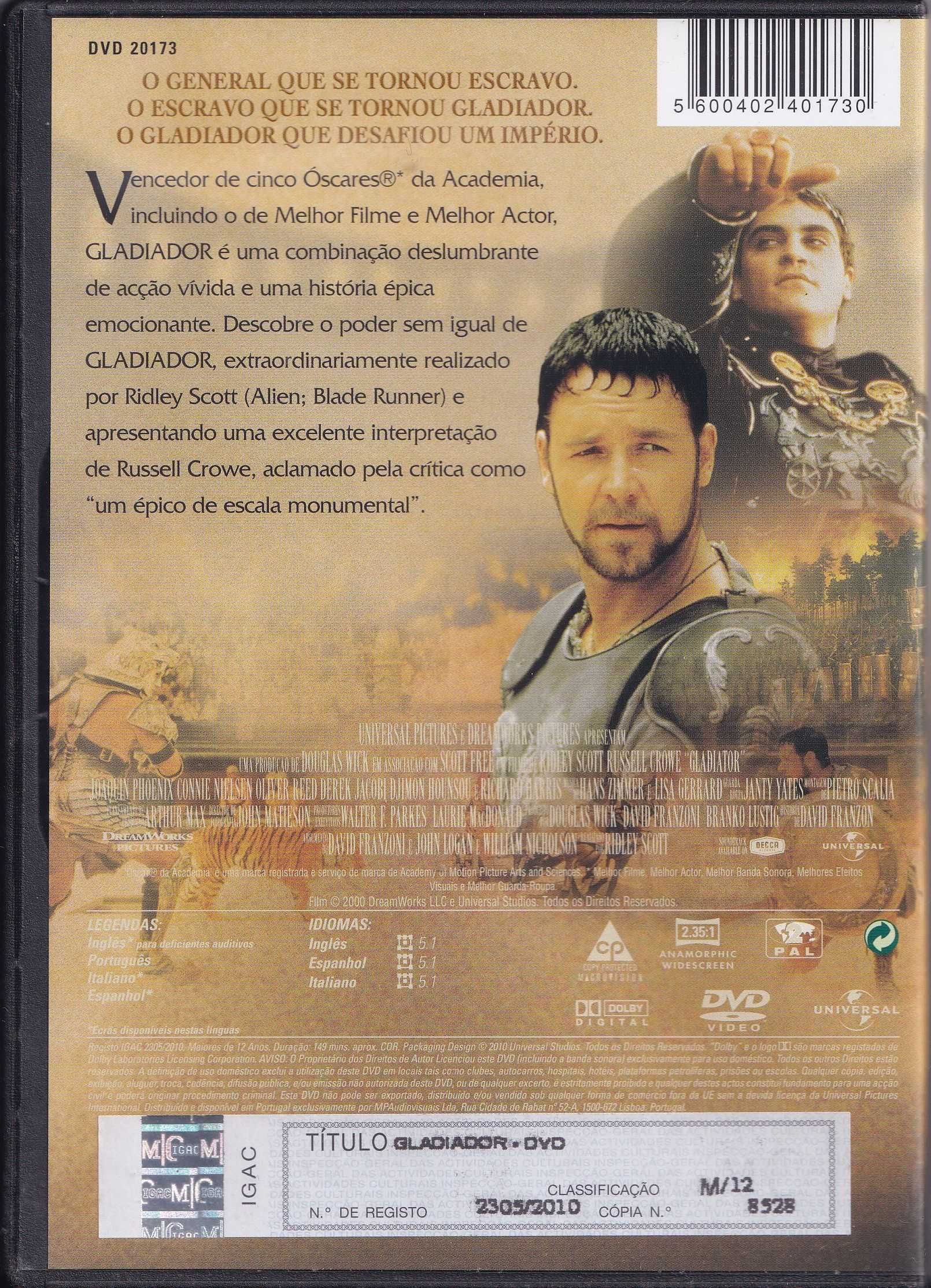 DVD - Gladiador (2010)