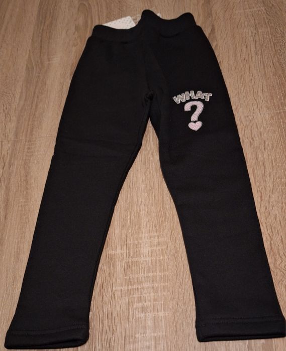 Leginsy, getry ocieplane czarne 110/116 Dola Elvin