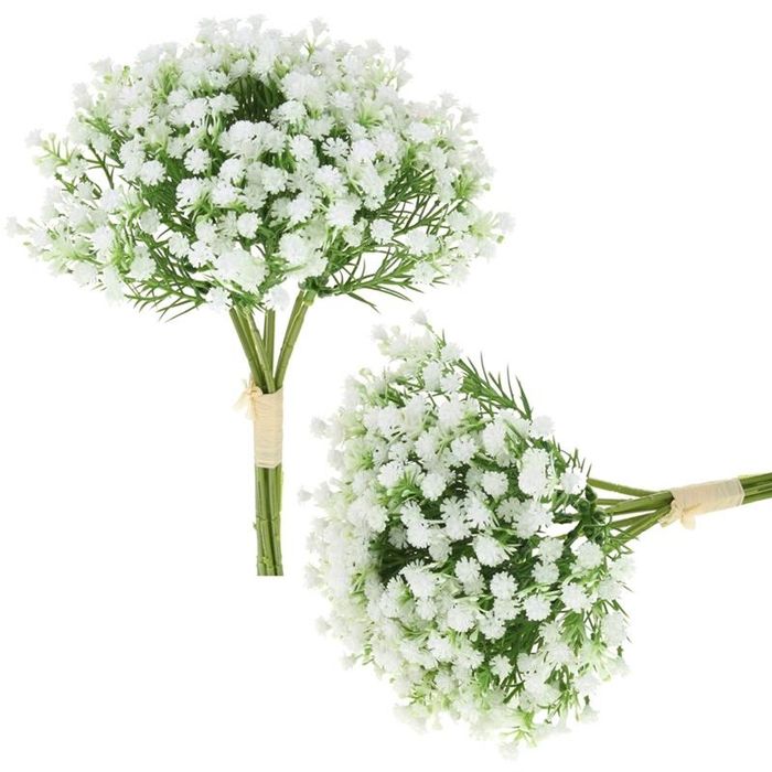 Gipsówka Dekoracyjna Bukiet Sztuczne Kwiaty do Wazonu Dekoracji