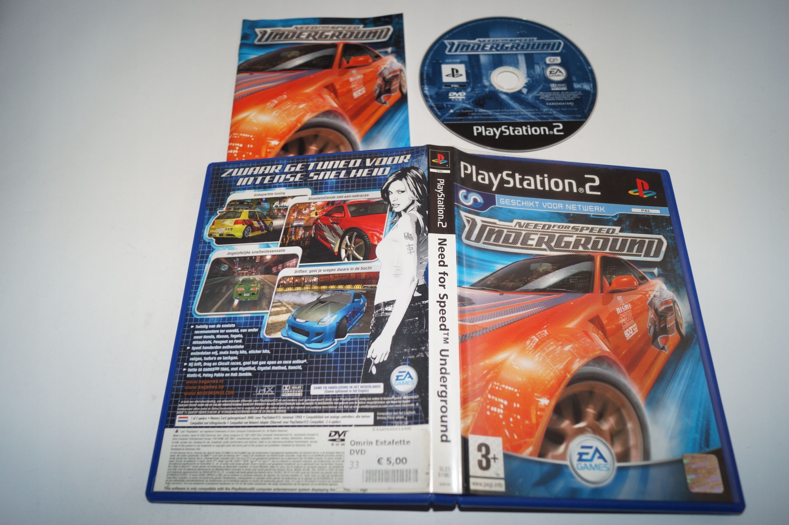 Ps2 Need For Speed Underground Playstation 2 (Ps2) Pudełkowa