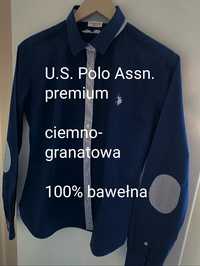 Premium bluzka koszulowa L XL U.S. Polo Assn. 100% bawełna bawełniana