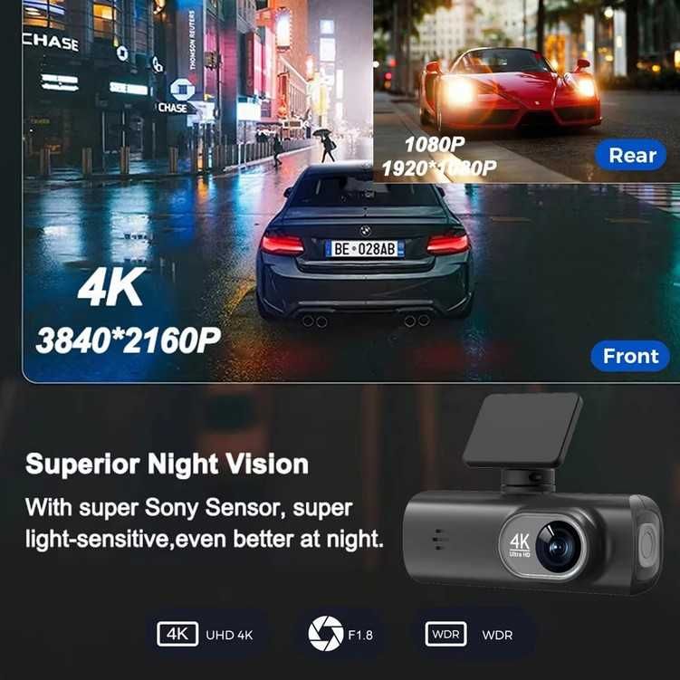 Видеорегистратор Ultra HD 4K 3840*2160P с WiFi и GPS. Просто "бомба"