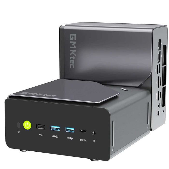 GMKtec K12 - Міні ПК Ryzen 7 H 255, Radeon 780M, Oculink, WiFi 6E