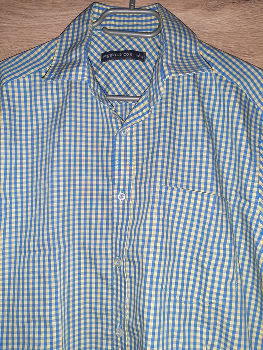 Koszula męska w kratkę długi rękaw