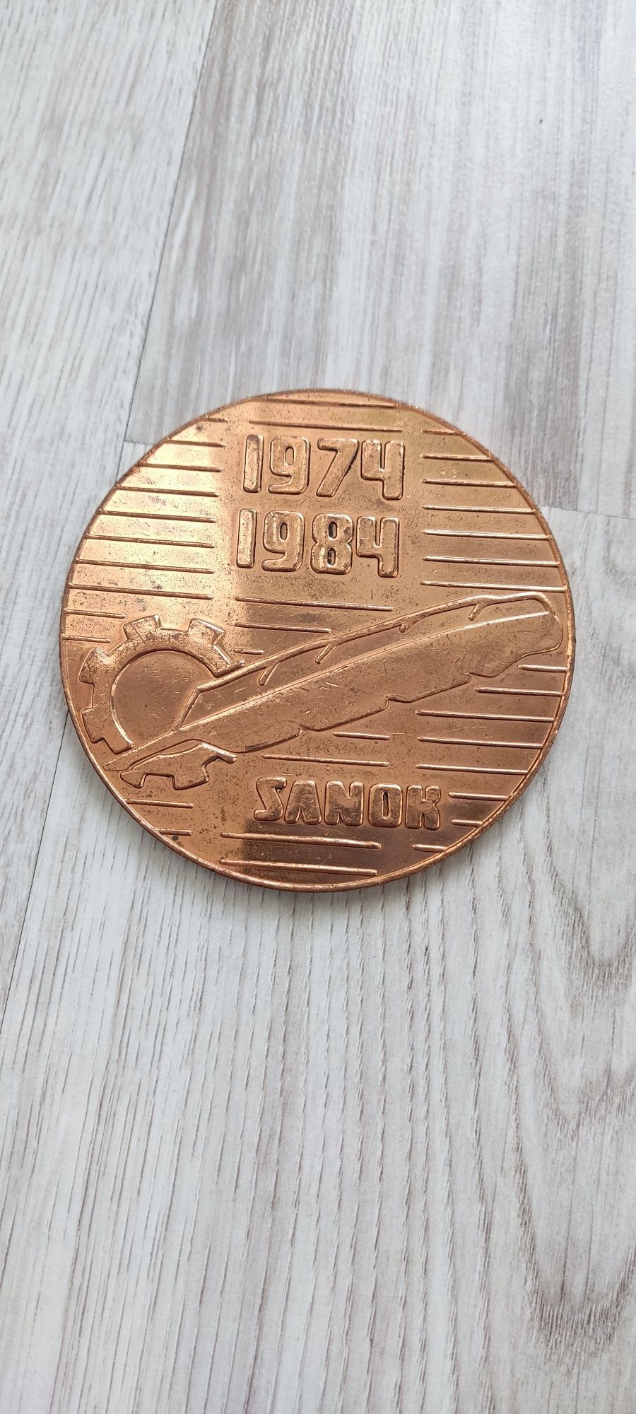 Gazeta Sanocka Autosan medal 1984 Sanok medal