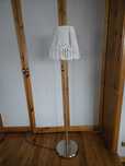 lampa stojąca podłogowa kinkiet abażur boho makrama biała