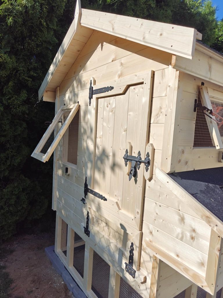Kurnik z woliera 400x150