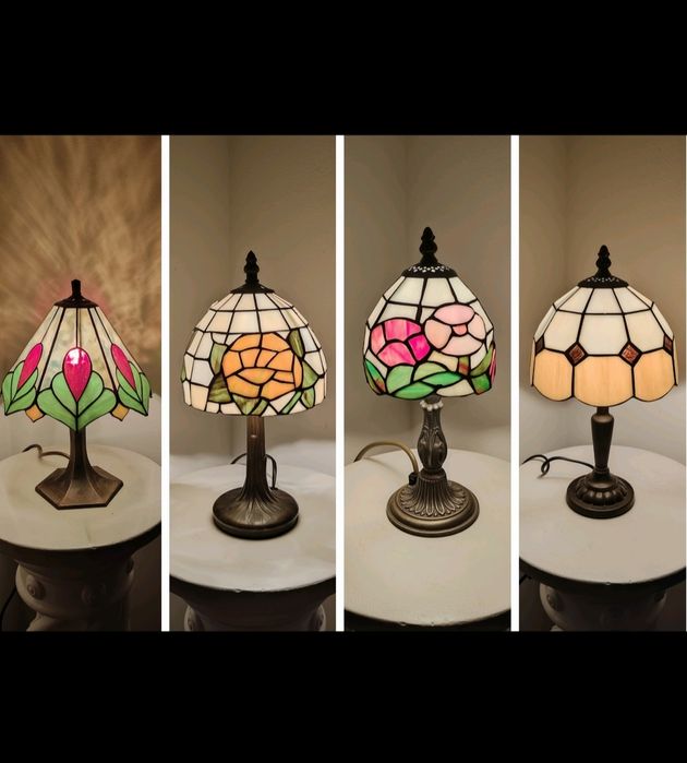 Tiffany lampy witrażowe stołowe / nocne / biurowe Art deco