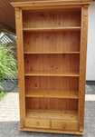 Biblioteczka drewniana regulowane półki