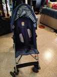 carrinho de bebé reclinável asalvo azul