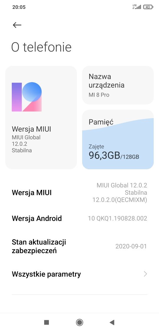 Sprzedam smartfon Xiaomi mi 8 pro 8/128