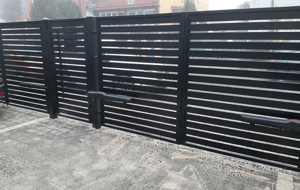 Kompletna brama palisadowa+ furtka palisadowa. Wysoka Jakość