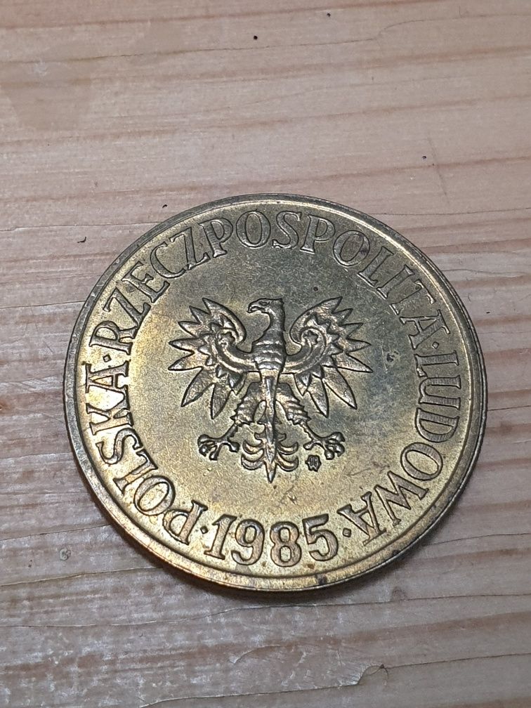 moneta 5 zł 1985r mosiądz