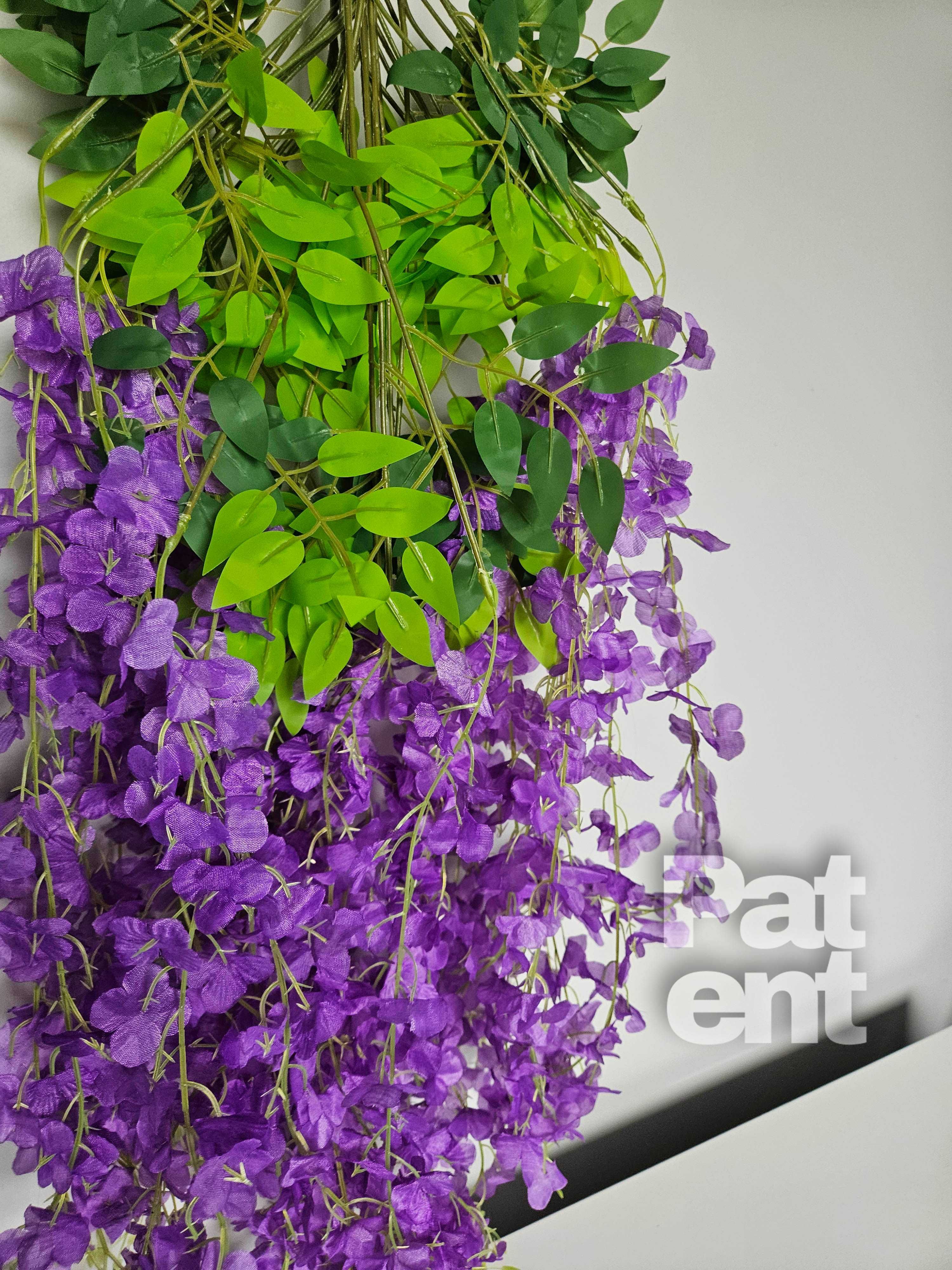 Wisteria fioletowa glicynia sztuczna girlanda dekoracja 12 sztuk