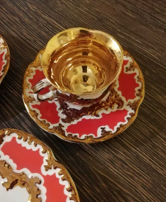 Serwis kawowy porcelana rococo - OKAZJA !!!
