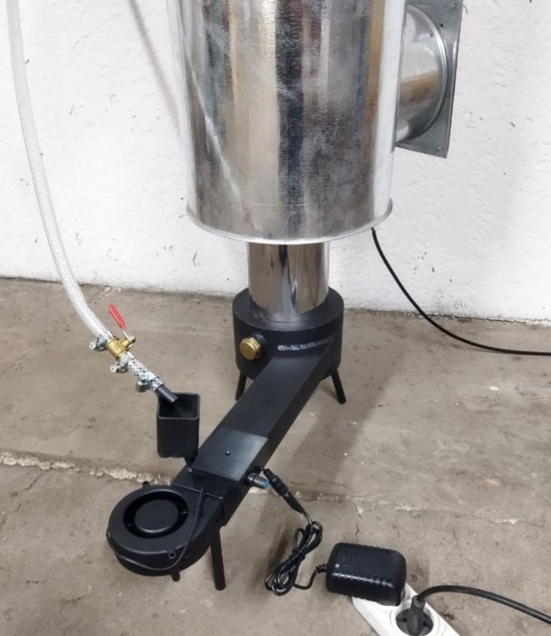 Пальник на відпрацьованому маслі, Горелка на отработке, буржуйка печь