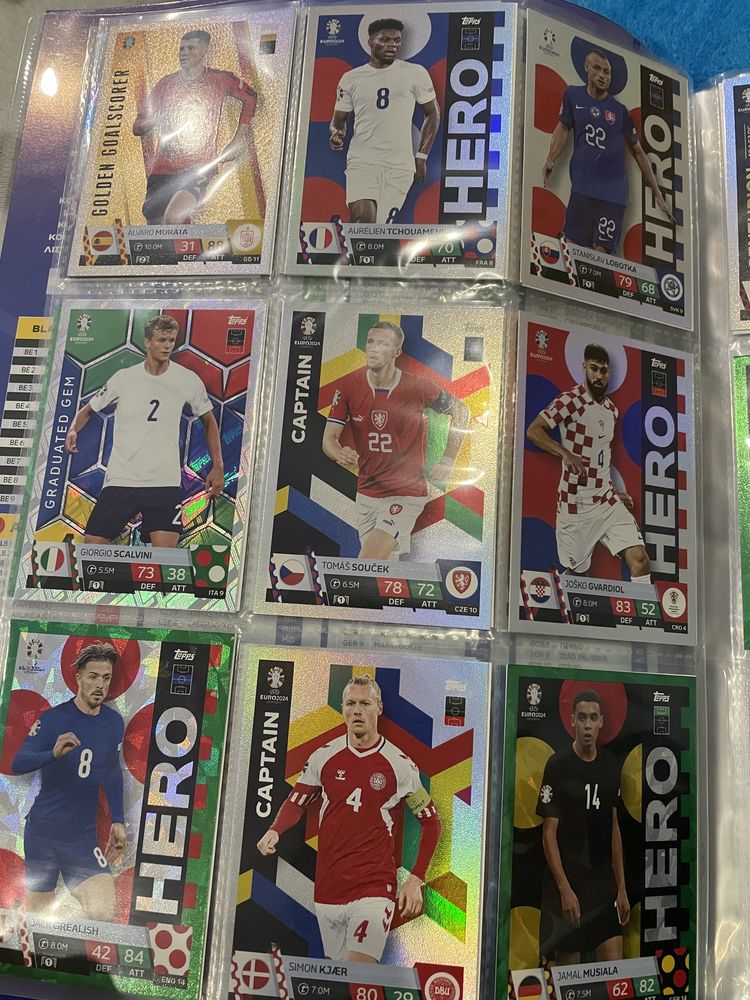 Troca ou venda de cromos match attax euro 2024