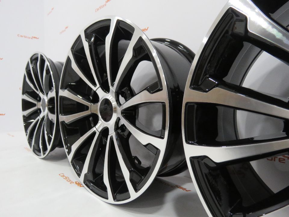 Jantes Look Toyota Hilux Revo 17 x 7.5 et 30 6x139.7 Preto + Polido