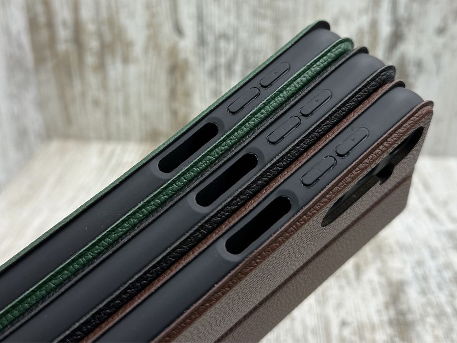 Чехол книжка Leather Fibra на Samsung A24/ A34/ A54 На магните. Чохол