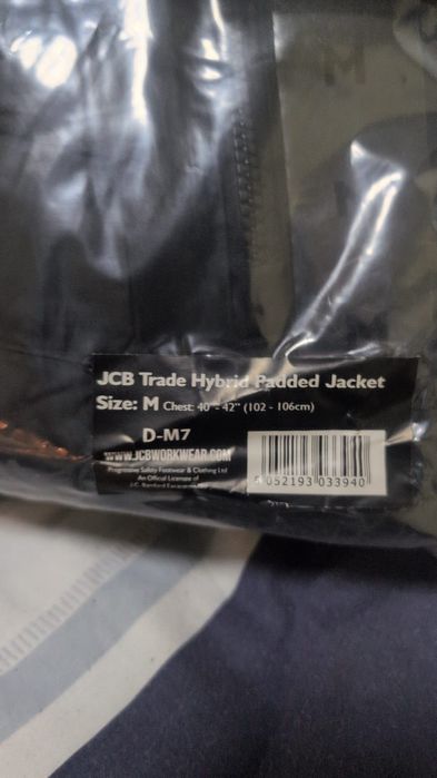 Kurtka robocza JCB Trade Hybrid Padded Jacket z polarową podszewką