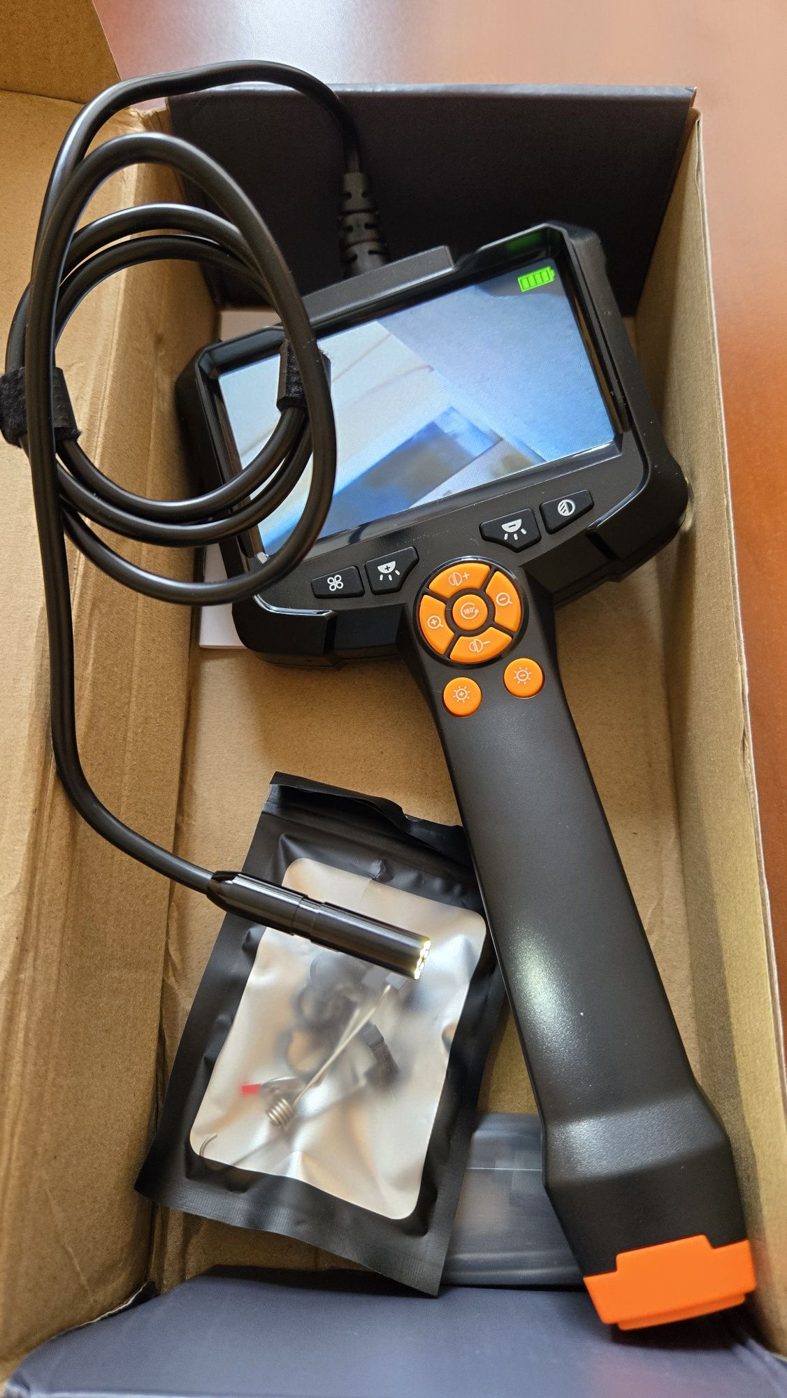 Эндоскоп (бороскоп) Inskam G30-M 4.3" 1080P IPS 8mm 2 камеры 1 метр
