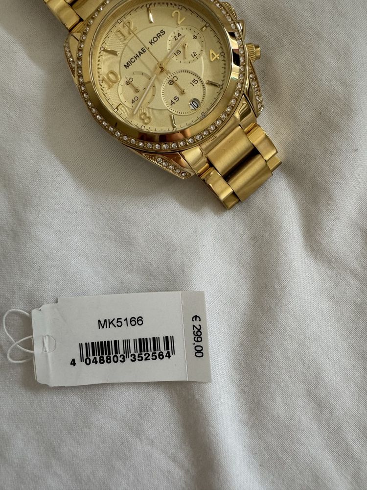 złoty zegarek michael kors model blair chronograficzny mk5166 cyrkonie