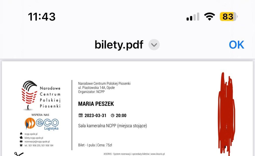 Bilet na koncert Marii Peszek - Opole